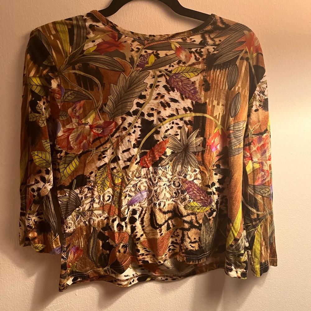 Wild print long sleeve